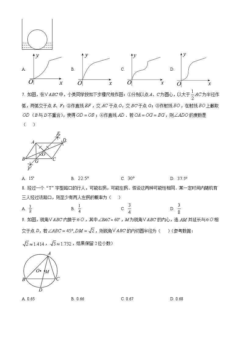 湖北省武汉市外国语学校2024-2025学年九年级下学期3月月考数学试卷 （原卷版+解析版）第2页