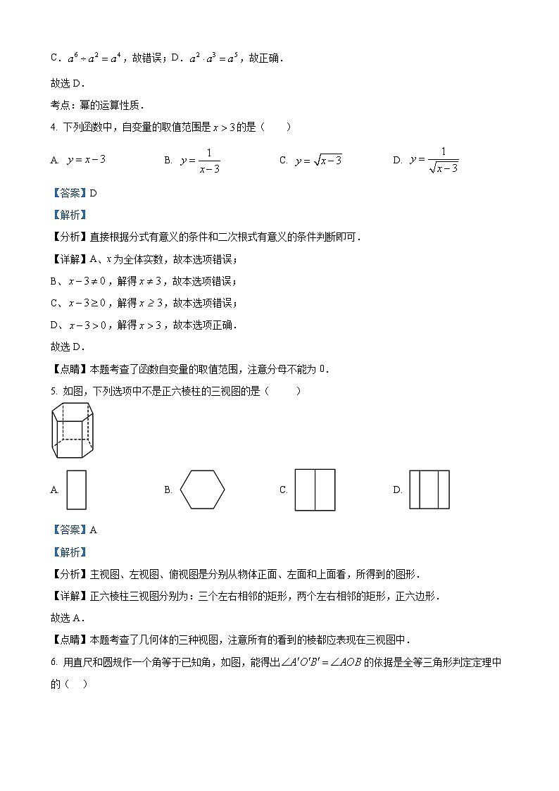 精品解析：江苏省扬州树人教育集团2025年九年级中考一模数学试题（解析版）第2页