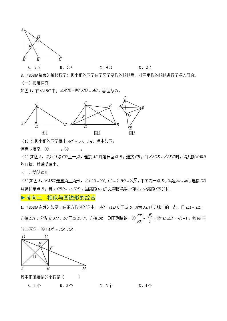 专题16 相似三角形（原卷版）第2页