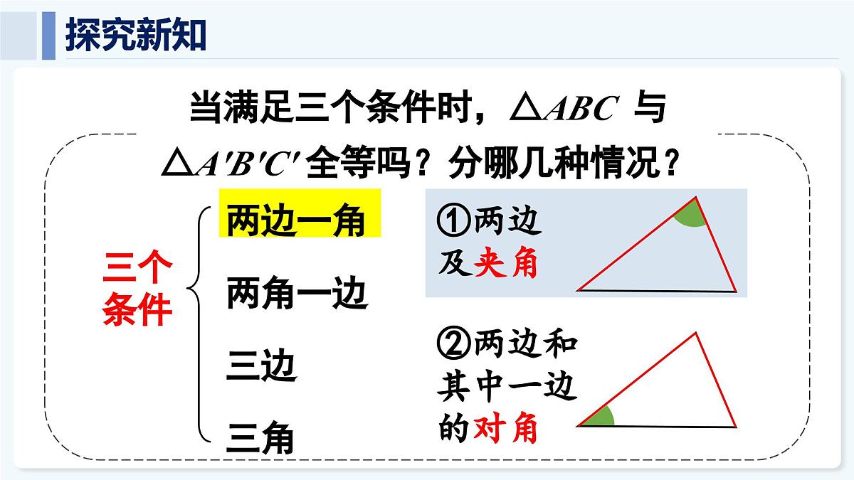 人教版（2024）数学 八年级上册 14.2 全等三角形的判定 第1课时 用“SAS”判定三角形全等（课件）第7页