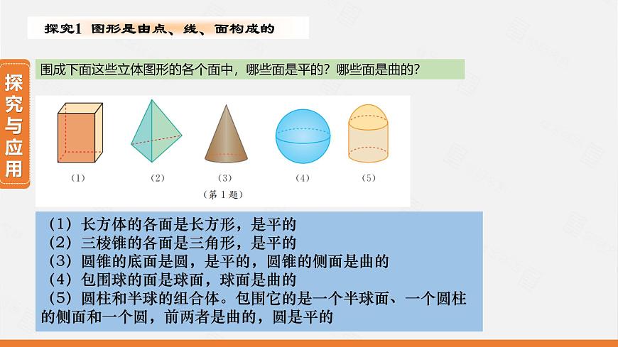 人教版2024数学七年级上册 6.1.2 点、线、面、体 PPT课件第4页