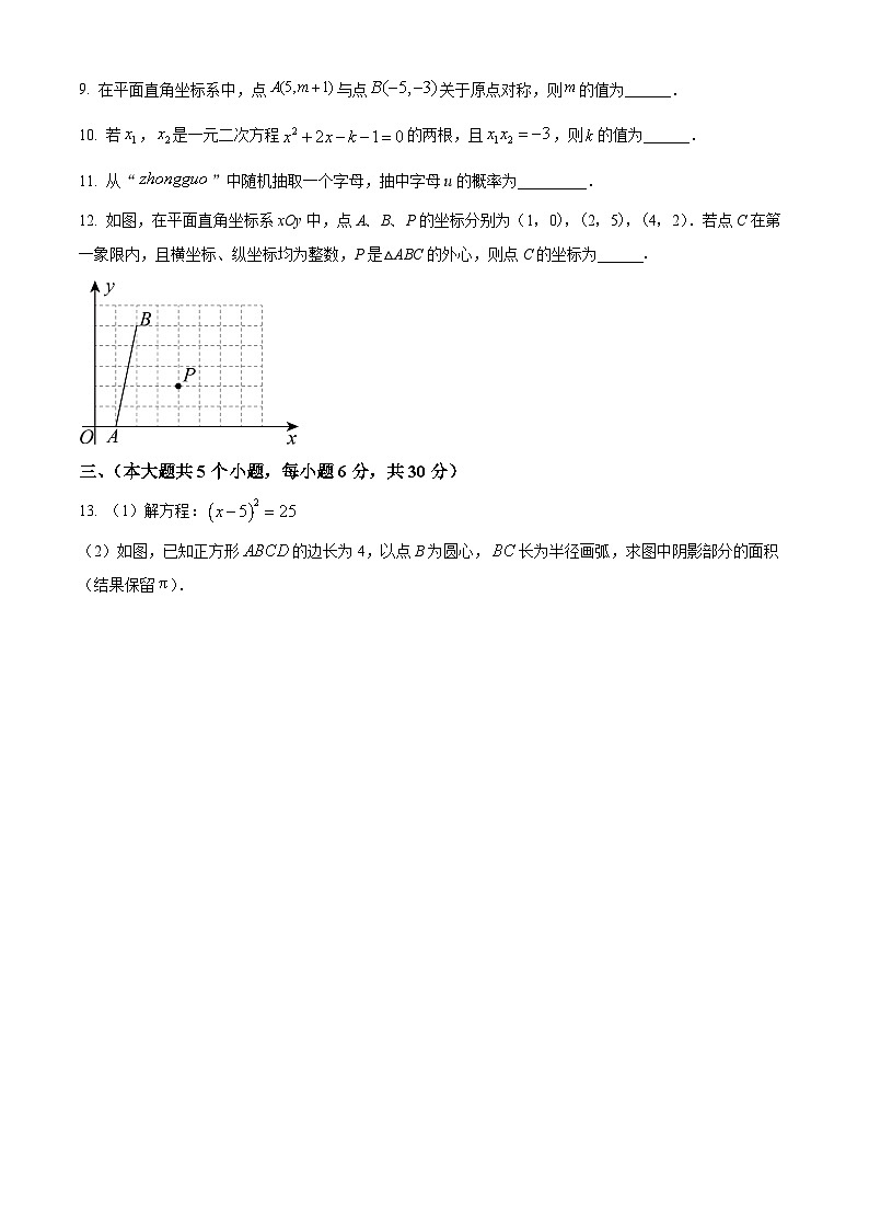 江西省赣州市南康区2024-2025学年九年级上学期期末考试数学试题（原卷版+解析版）第2页
