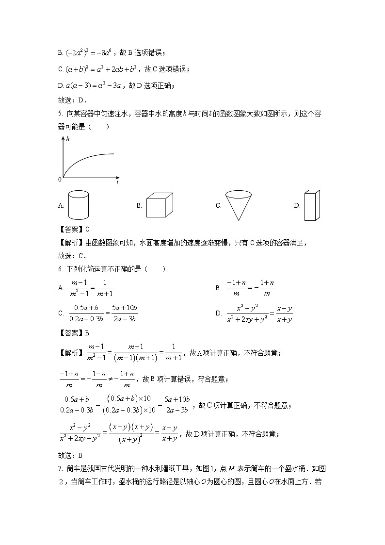 安徽省宁国市2024年中考一模数学试卷（解析版）第2页