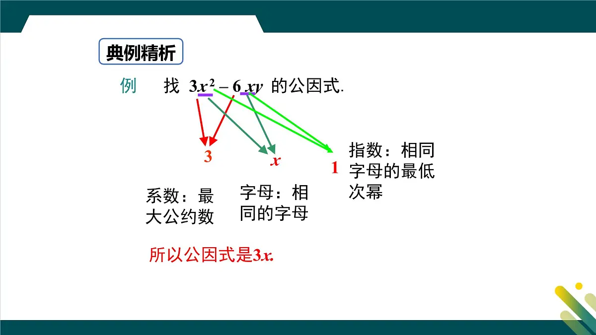 9.2 提公因式法 课件 冀教版（2024）数学七年级下册第5页