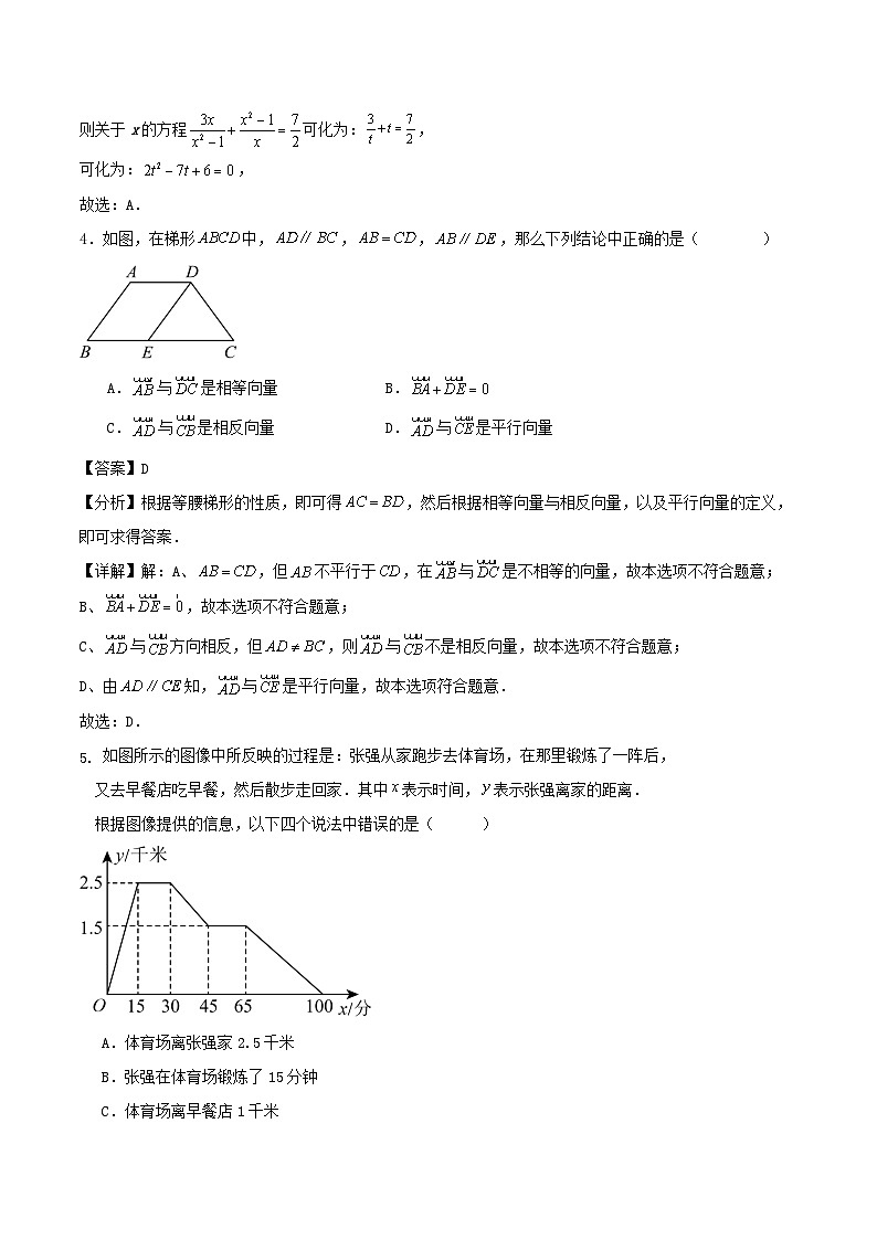 2024-2025学年第二学期上海市八年级期末数学复习试题解答第2页