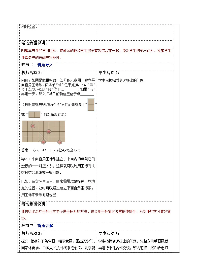 9.2.1 用坐标表示地理位置-教案第2页