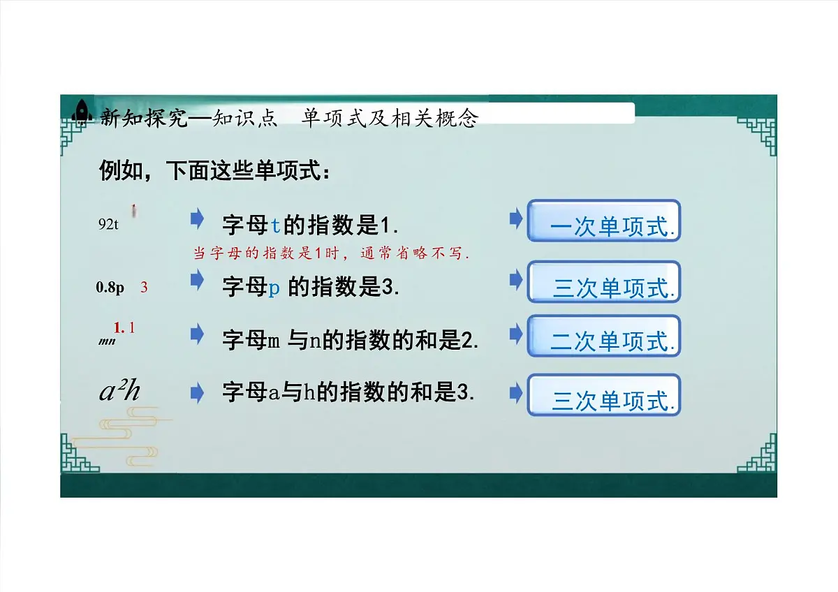 4.1 整式课时1 课件 2024-2025学年人教版七年级数学上册第7页
