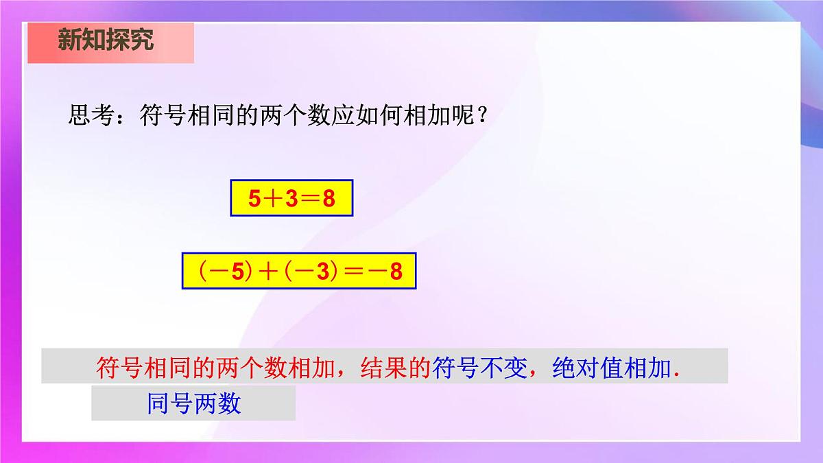 2.1.1有理数的加法课件-2024-2025学年人教版七年级数学上册第8页
