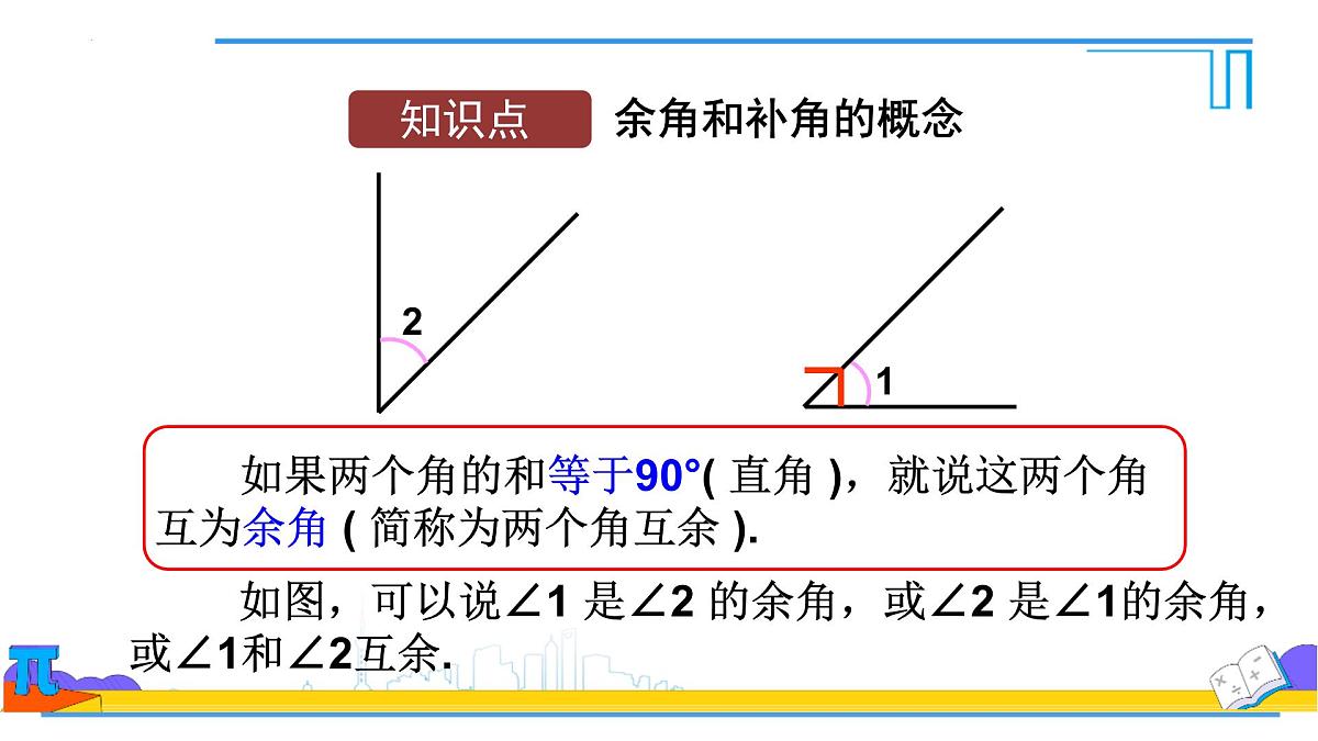 6.3.3余角和补角   课件-  2024--2025学年人教版七年级数学上册第6页