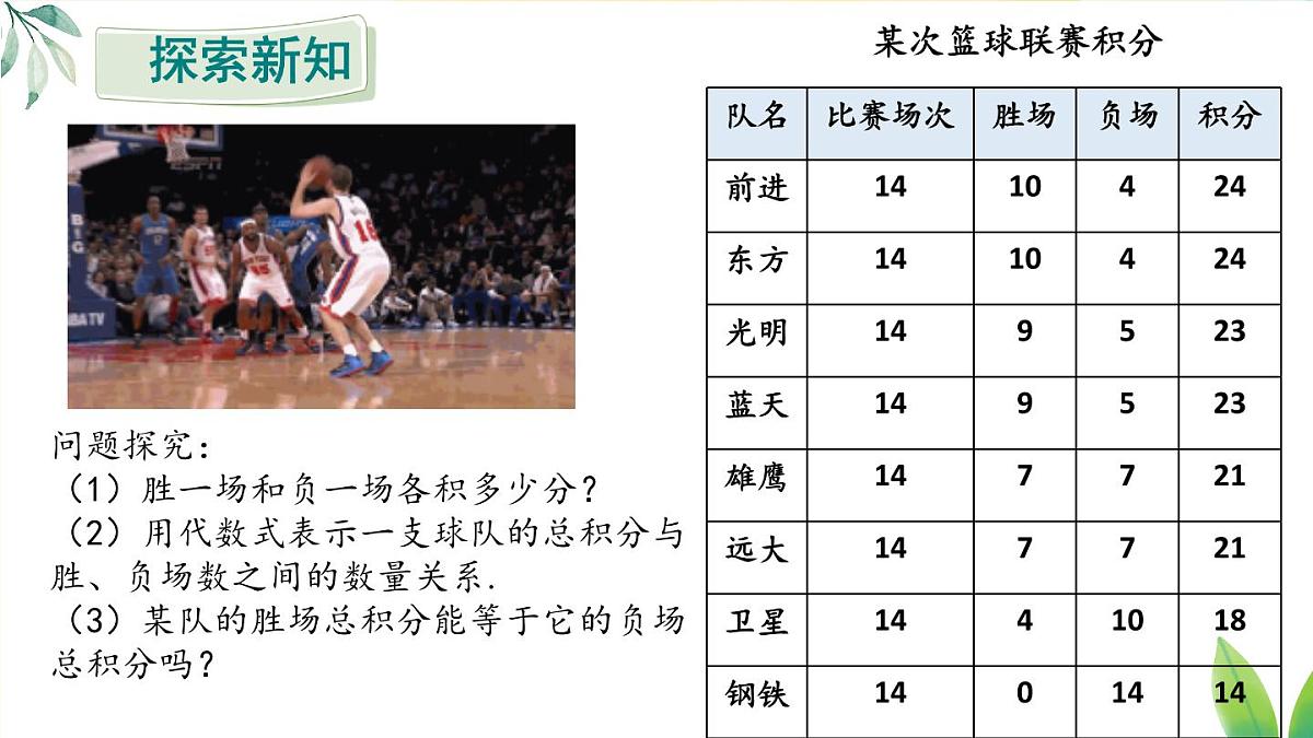5.3.3实际问题一元一次方程 ——球赛积分表　课件　2024—2025学年人教版数学七年级上册第5页