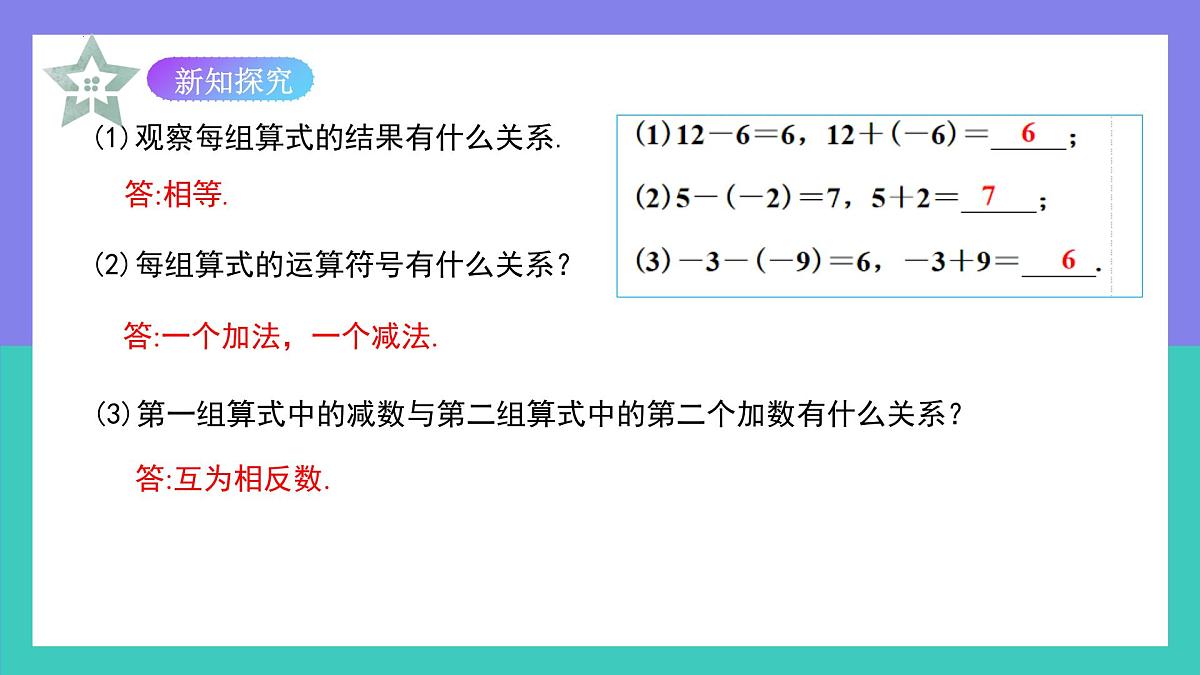 2.1.2有理数的减法法则（第1课时）课件2024-2025学年人教版数学七年级上册第6页