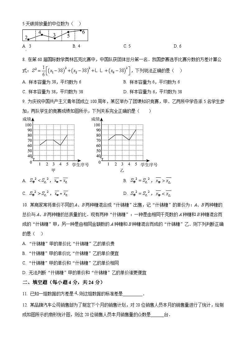 浙江省温州实验中学2024-2025学年八年级下学期3月测试数学试卷（原卷版+解析版）第2页