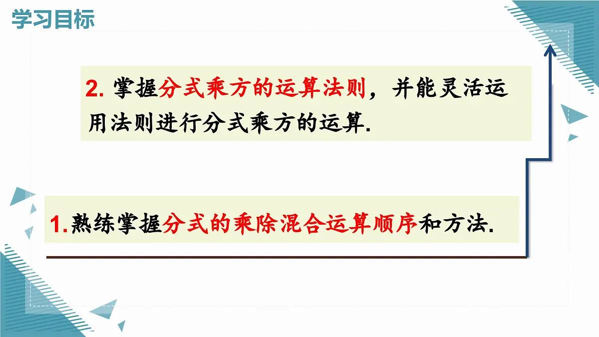 人教版初中数学八年级上册18.2分式的乘法与除法(第2课时)课件第2页