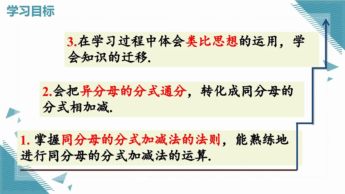 人教版初中数学八年级上册18.3分式的加法与减法(第1课时)课件第2页