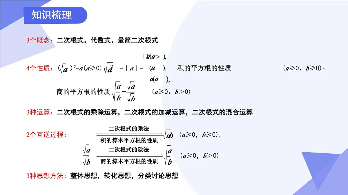 专题01+二次根式（考点串讲，6考点+2专项突破+6易错）2025学年八年级数学下学期期末考点大串讲课件第4页