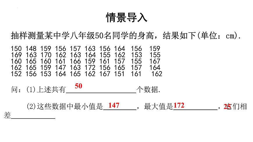 5.2频数直方图（同步课件）2025学年八年级数学下册同步精品课堂（湘教版）第2页