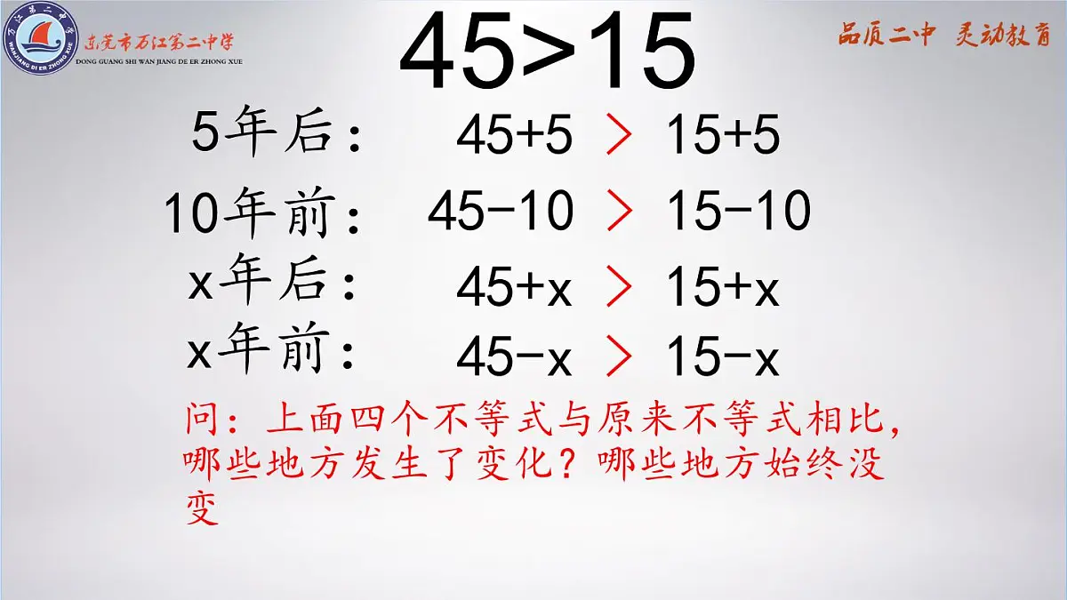 11.1.2不等式的性质（教学课件11.1.2）课件2024-2025学年人教版数学七年级下册第3页
