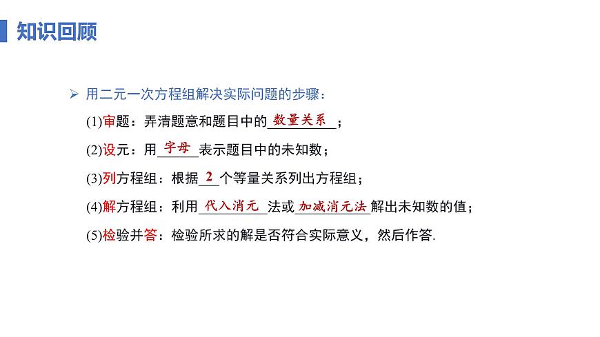 10.3 实际问题与二元一次方程组 课时2 几何图形、图文信息与工程问题 课件 2024—2025学年人教版七年级数学下册第4页