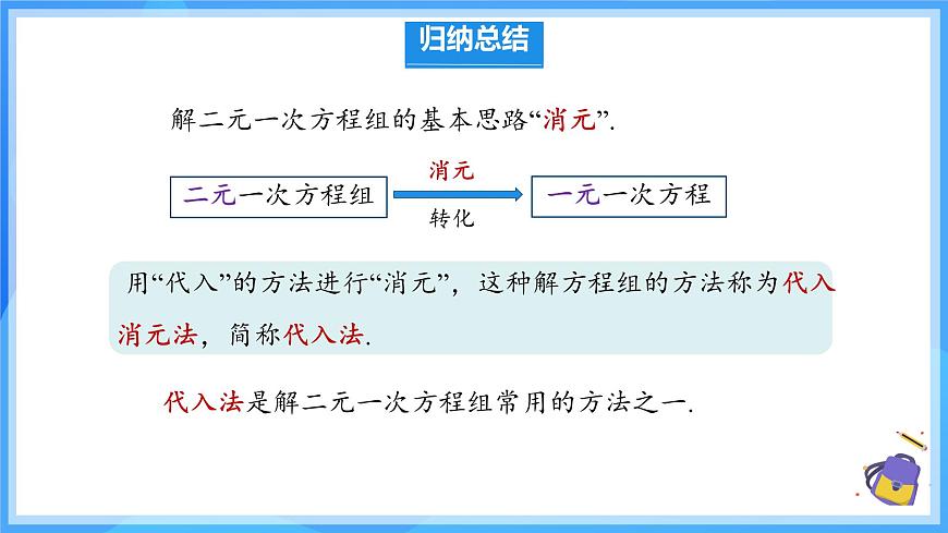 10.2.1 代入消元法 课件 2024-2025学年人教版数学七年级下册第5页
