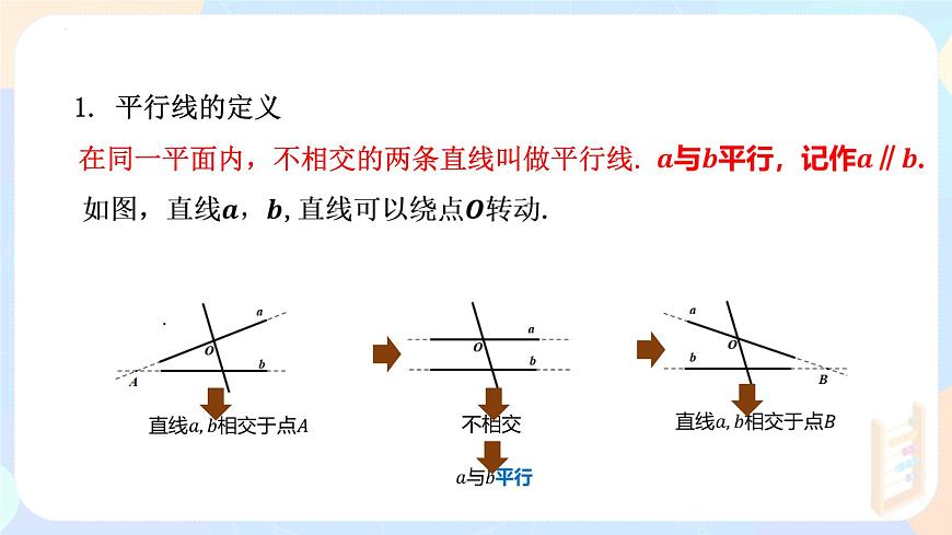 7.2.1 平行线的概念 课件-2024-2025学年人教版（2024）七年级数学下册第7页