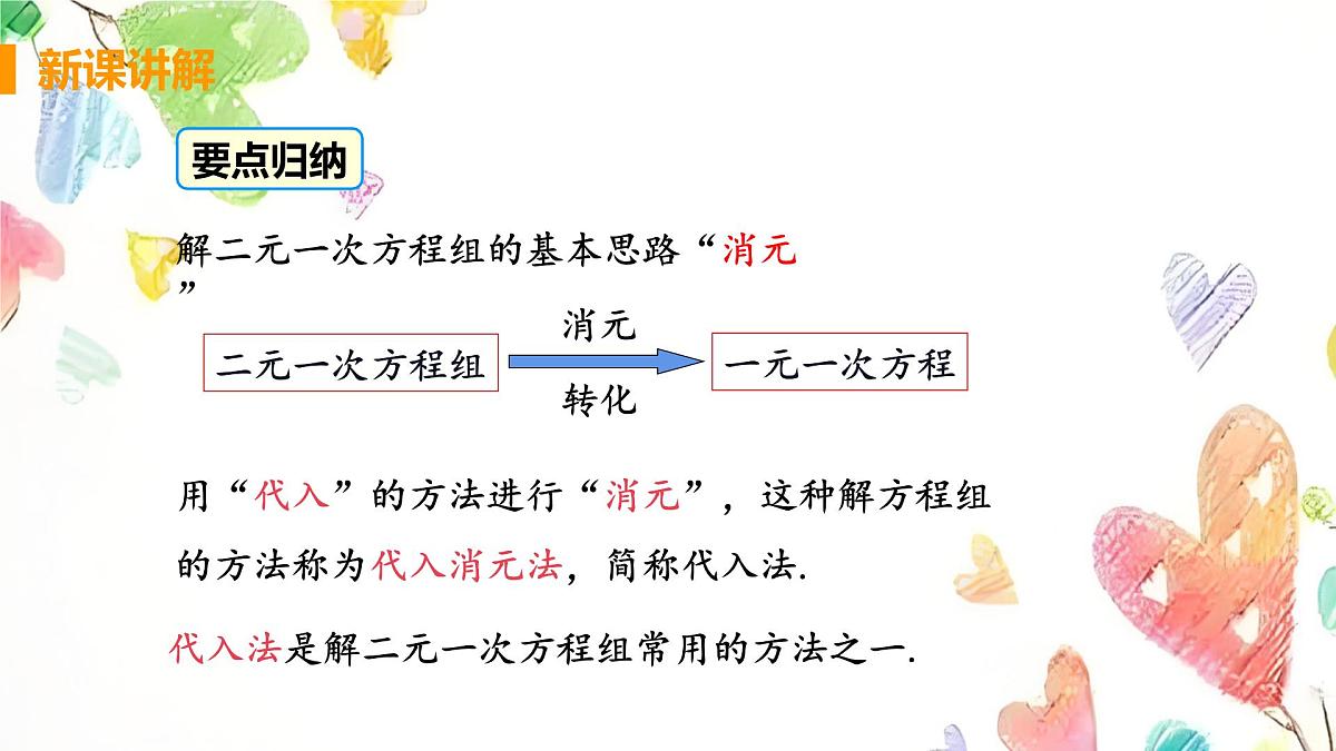 　10.2.1 代入消元法　课件　2024-2025学年人教版七年级数学下册第6页