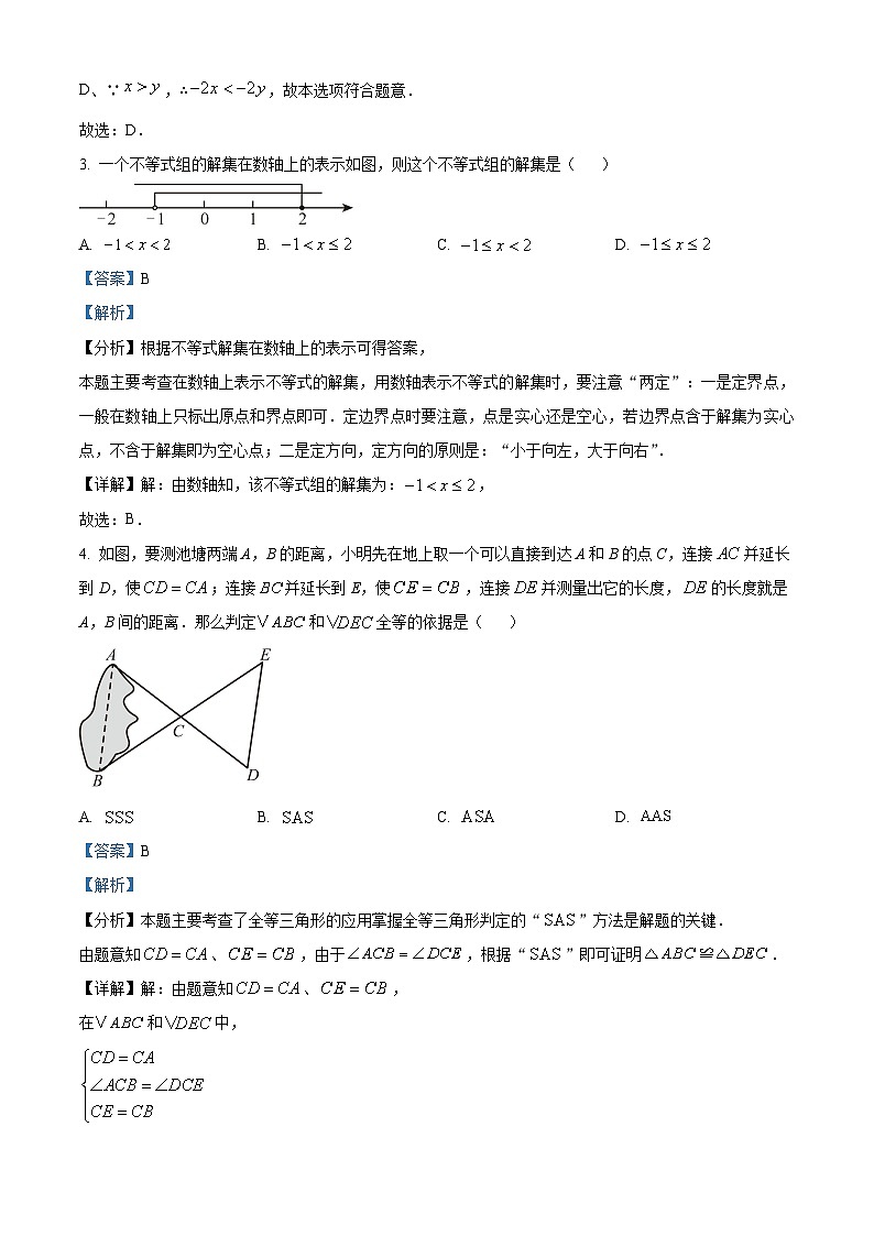 精品解析：吉林省长春市长春力旺实验初级中学2023-2024学年七年级下学期期末数学试题（解析版）第2页