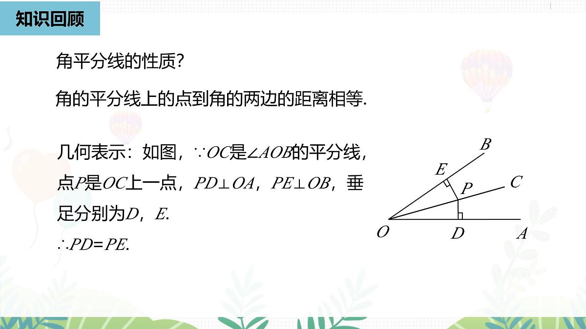 人教版数学2024八年级上册 第14章 角平分线的性质课时2 PPT课件第2页