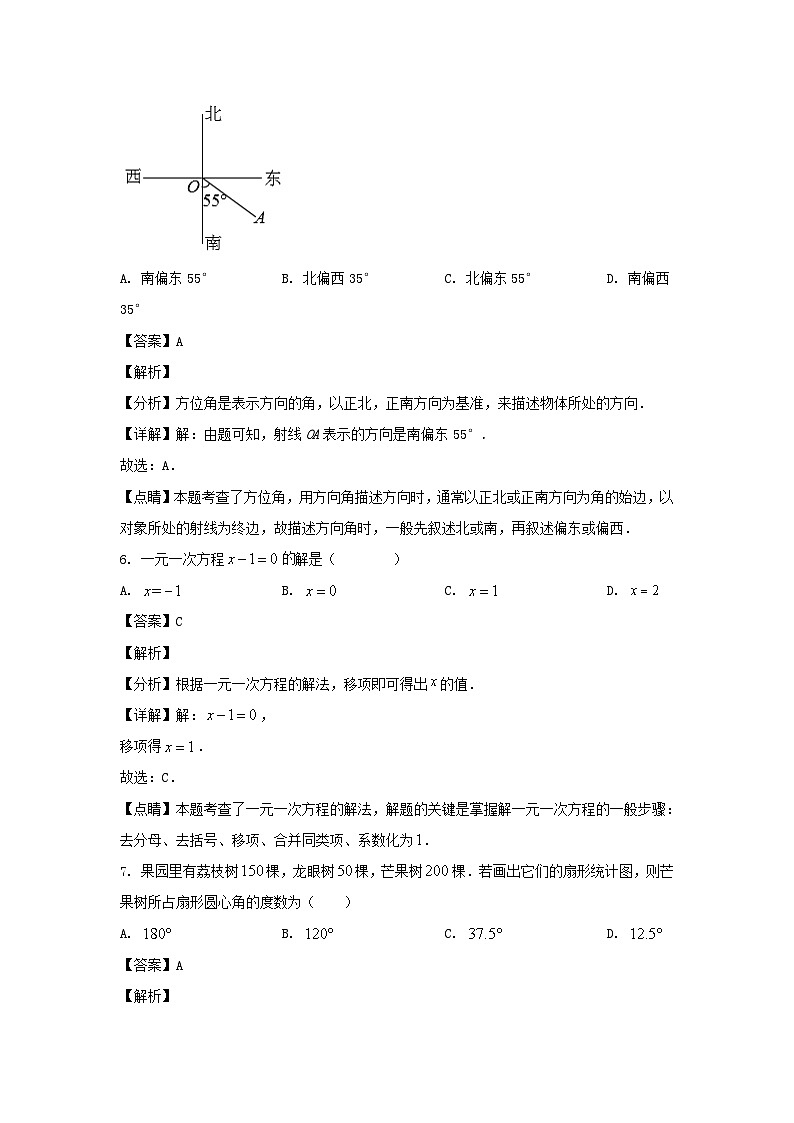 2022-2023学年山东济南高新区七年级上册数学期末试卷及答案第3页