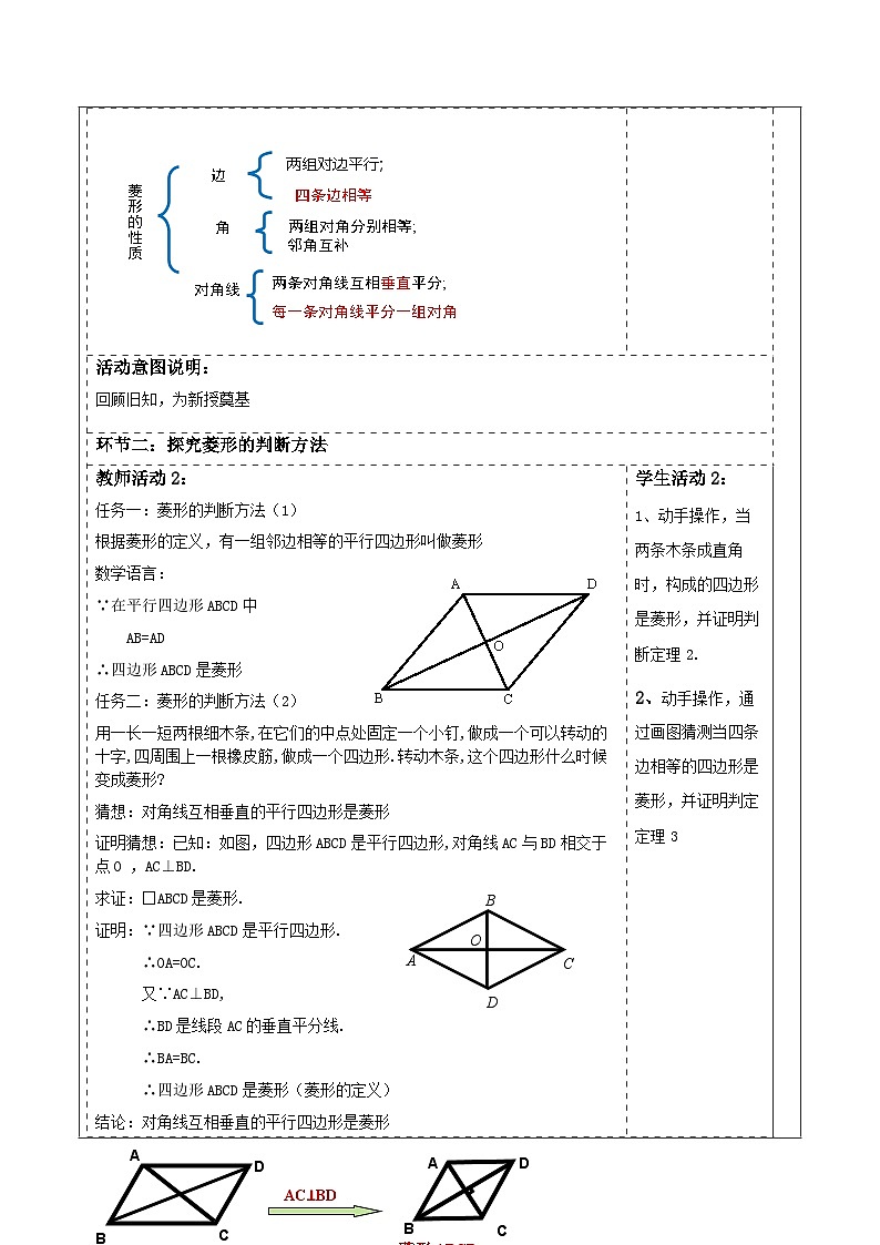 北师大版九年级数学上册第一章《特殊的平行四边形》1.1菱形的判断第2页