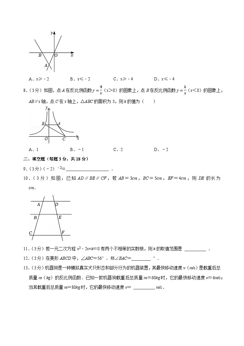 吉林省长春市二道区力旺实验中学八年级下学期期末数学试卷第2页