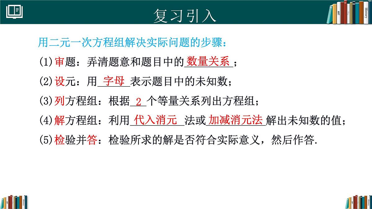 人教版七年级下册数学10.3实际问题与二元一次方程组(第2课时)（同步课件）第3页