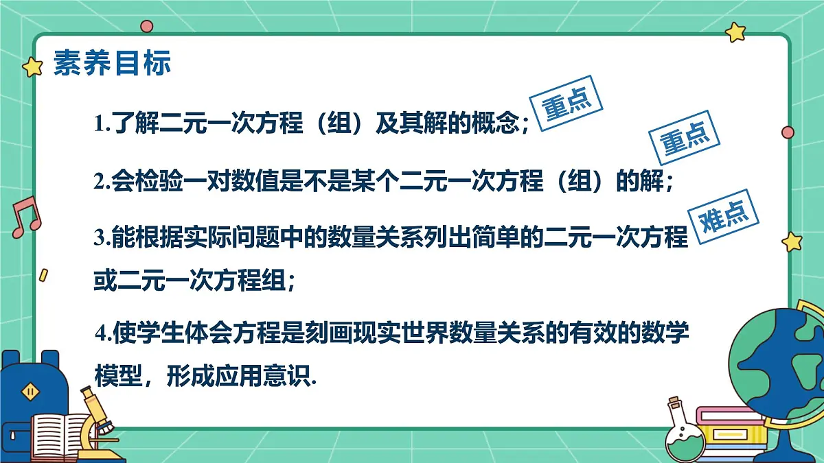 6.1二元一次方程组（教学课件）-初中数学冀教版（2024）七年级下册第2页
