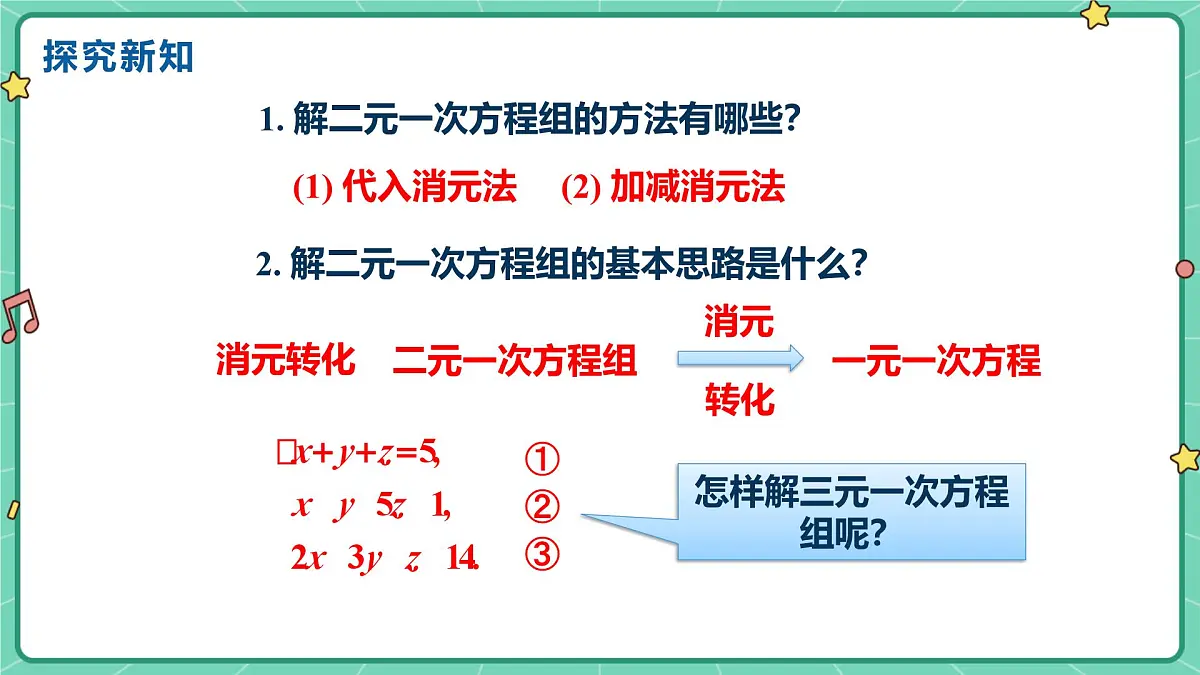 6.4三元一次方程组（教学课件）-初中数学冀教版（2024）七年级下册第8页