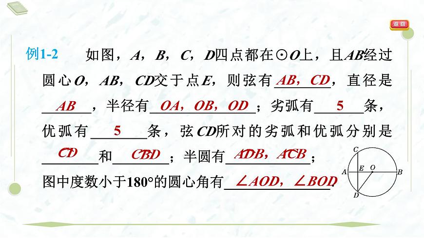 2025年春华师版九年级下册数学上课课件（福建专用）27.1.1  圆的基本元素第5页