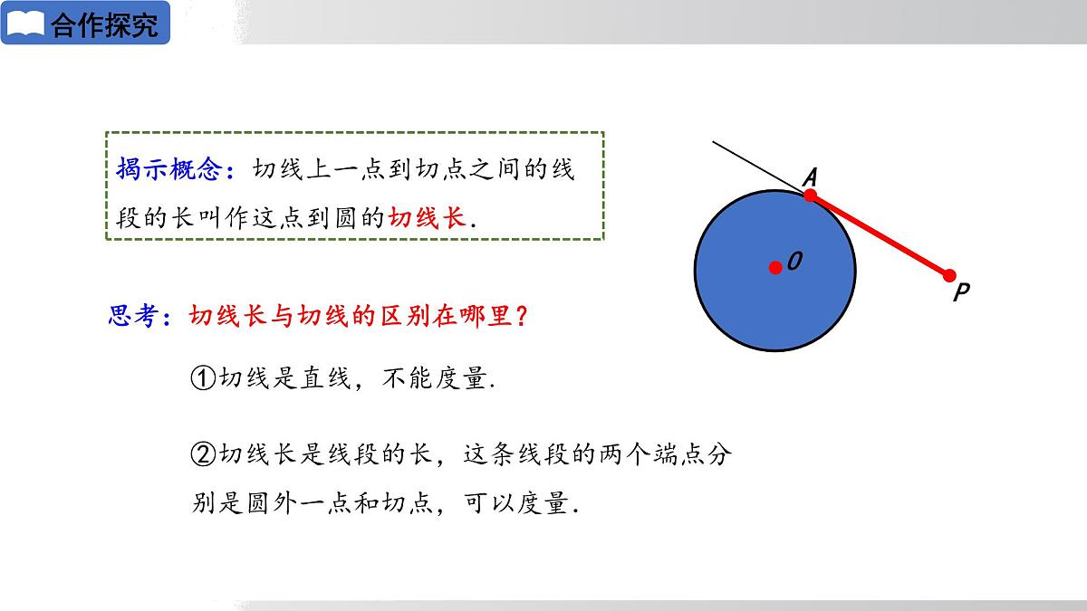 2025年春华师版九年级下册数学上课课件 27.2.3切线 第2课时 切线长定理及三角形的内接圆第5页