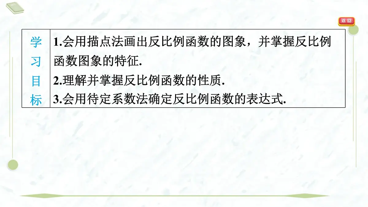 2025年春华师版八年级下册数学上课课件（福建专用）17.4 反比例函数-2. 反比例函数的图象和性质第3页