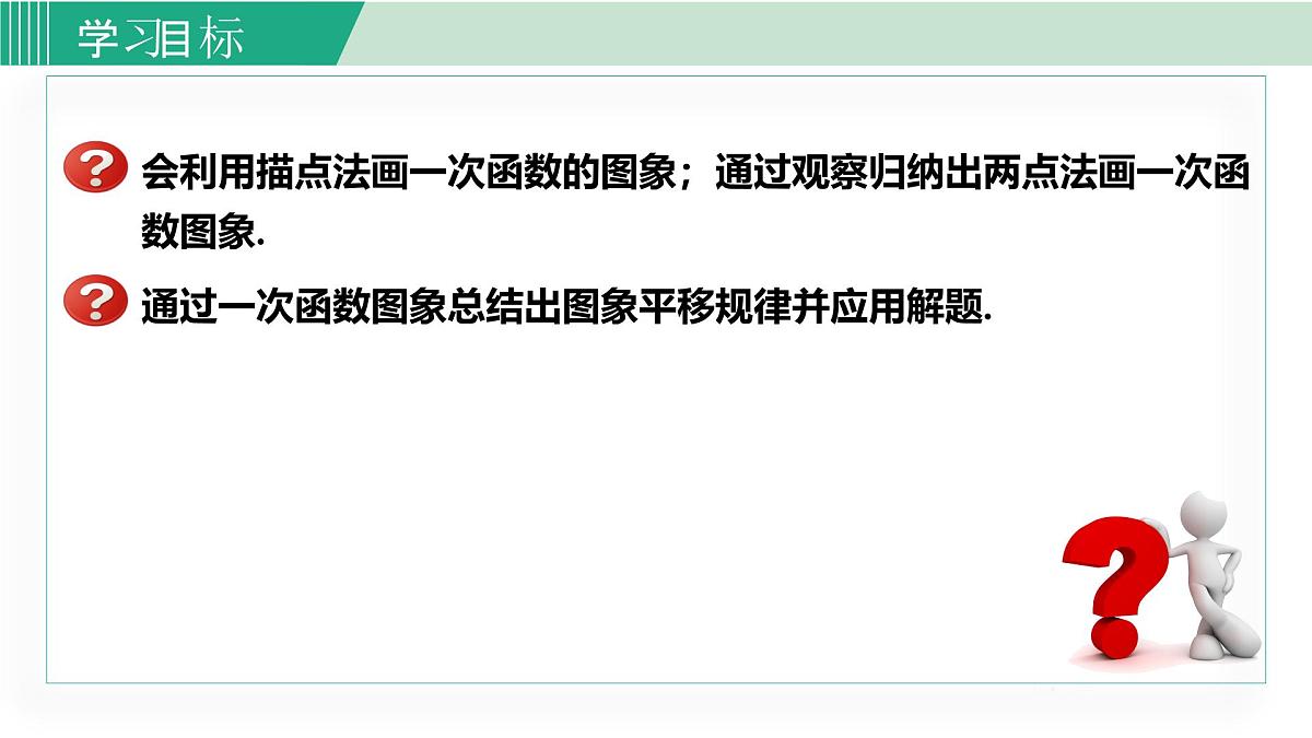 2025年春华师版八年级下册数学上课课件 17.3.2 一次函数的图象第2页