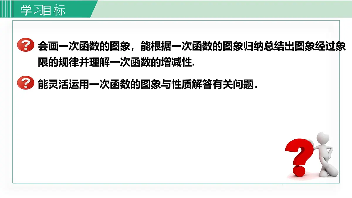 2025年春华师版八年级下册数学上课课件 17.3.3 一次函数的性质第2页