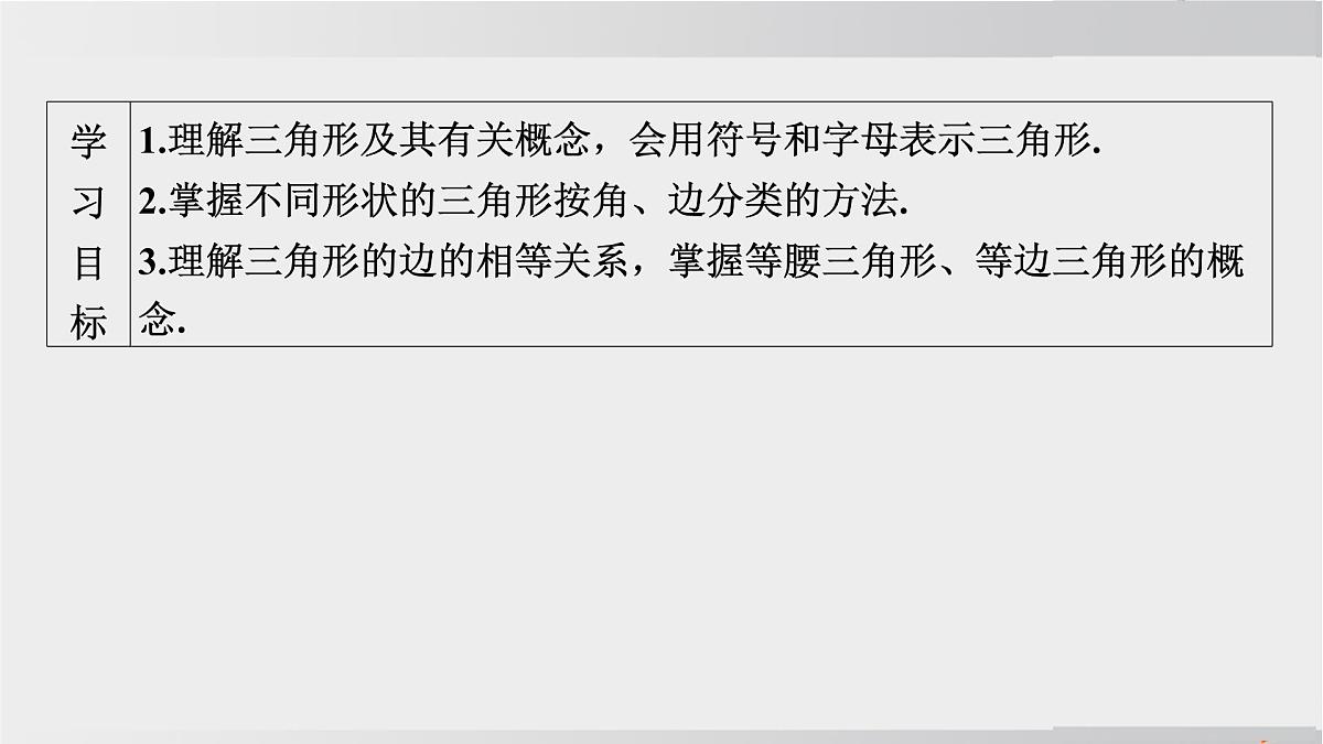 2025年春华师版七年级下册数学上课课件（福建专用）8.1 与三角形有关的边和角-1. 认识三角形-第1课时 三角形的有关概念及其分类第5页