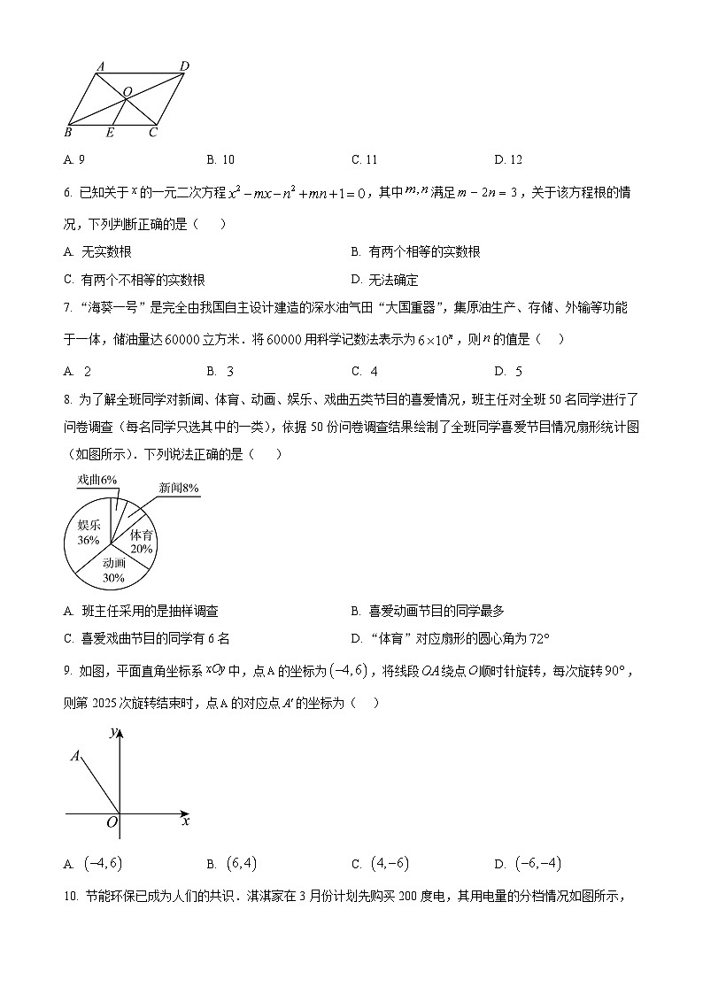 2025年河南省周口市第十九初级中学中考三模数学试题（中考模拟）第2页