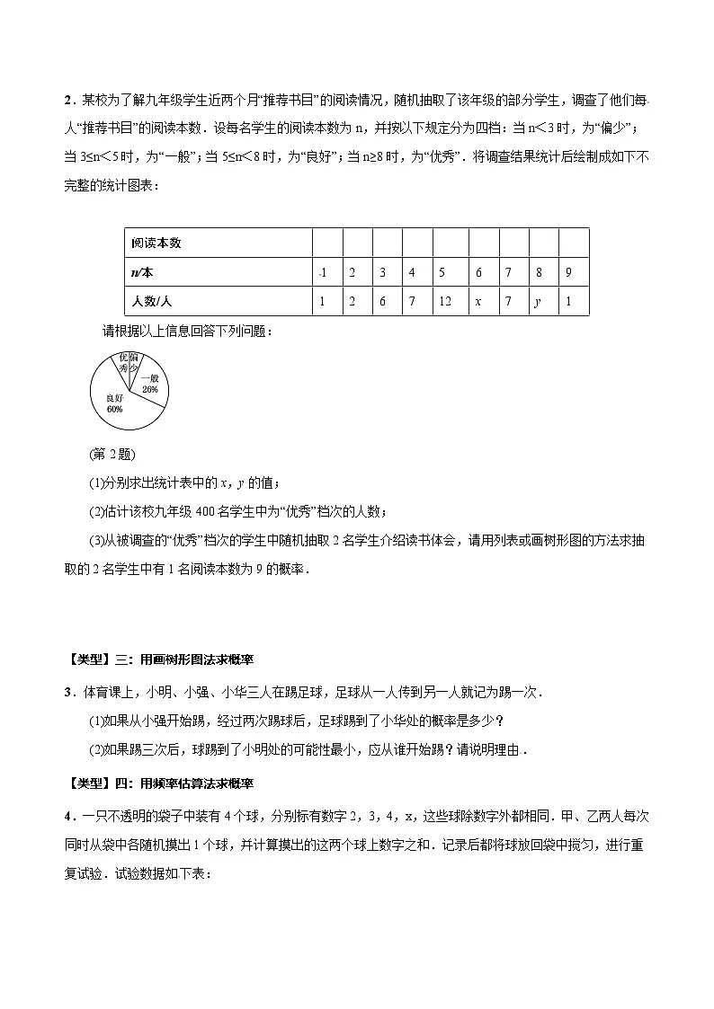 中考数学一轮复习之必考点题型全归纳与分层精练(全国通用)专题33概率(学生版+解析)第3页