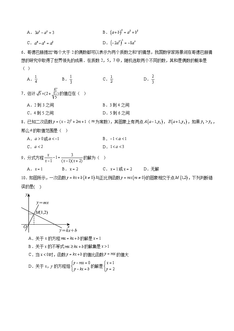 数学（考试版）第2页