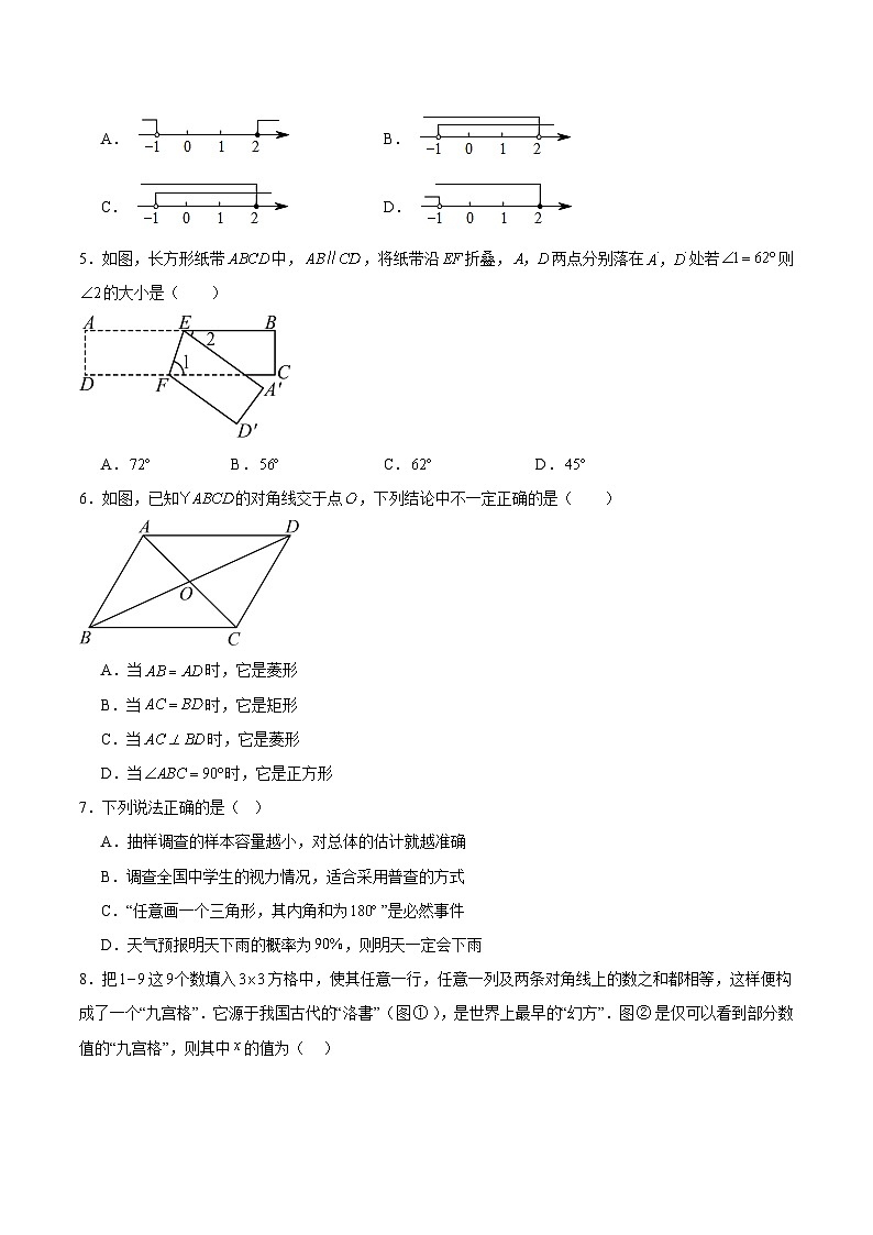 数学（湖北卷）（考试版）第2页