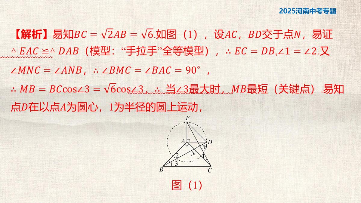题型四+“隐形圆”问题+++2025年+中考数学复习课件（河南专版）第5页