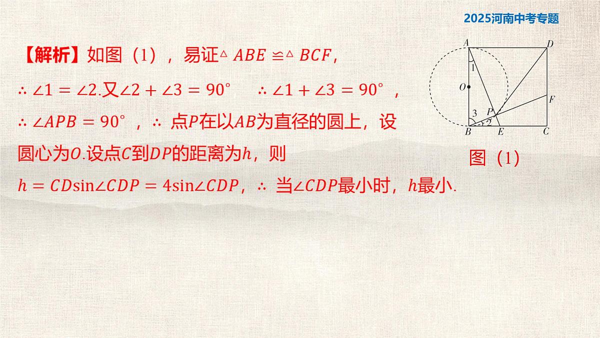 题型四+“隐形圆”问题+++2025年+中考数学复习课件（河南专版）第8页