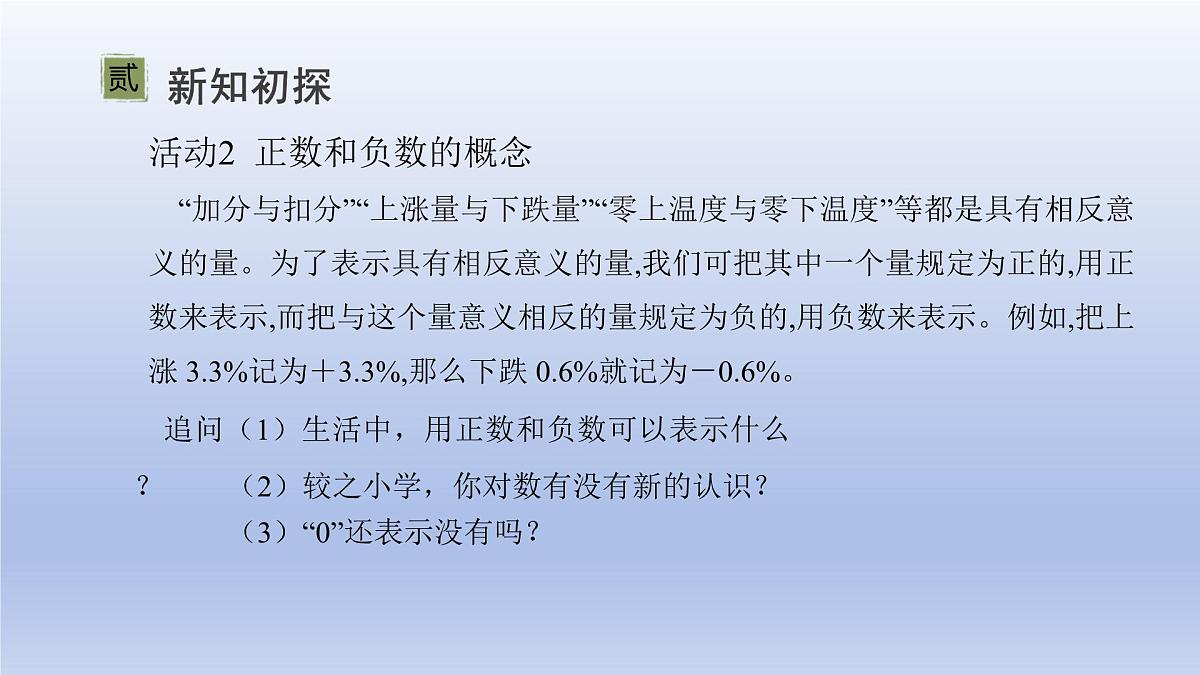 2.2认识有理数---=+ 第1课时- 有理数 随堂课件 2024-2025学年 鲁教版五四制（2024）数学六年级上册第6页