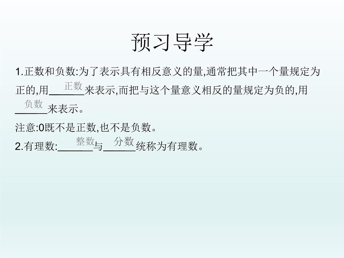 2.2认识有理数---=+++ ++第1课时- 有理数 随堂课件 2024-2025学年 鲁教版五四制（2024）数学六年级上册第4页