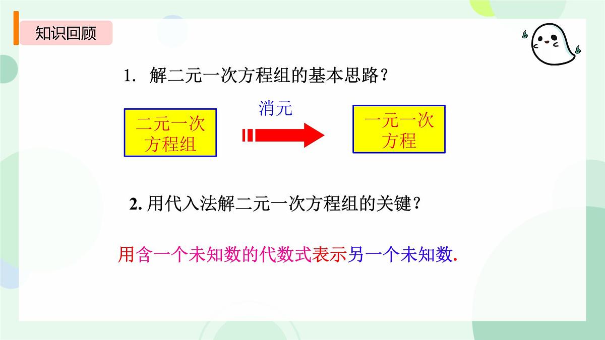 初中 数学 人教版（2024）七年级下册10.2.2  消元——解二元一次方程组-加减消元法 课件第2页