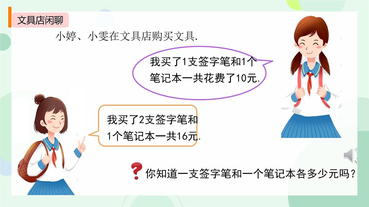 初中 数学 人教版（2024）七年级下册10.2.2  消元——解二元一次方程组-加减消元法 课件第4页