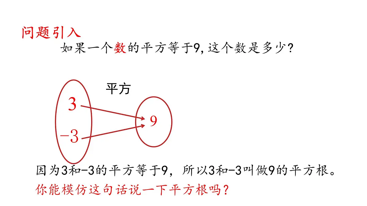 初中 数学 人教版（2024）七年级下册8.1.1 平方根 课件第5页